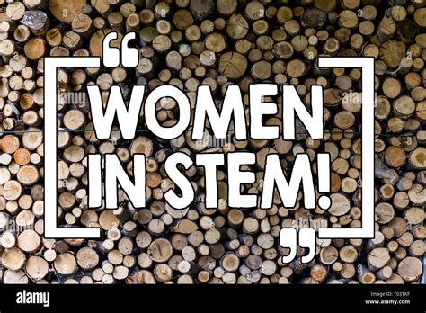 Word Writing Text Women In Stem Business Photo Showcasing Science