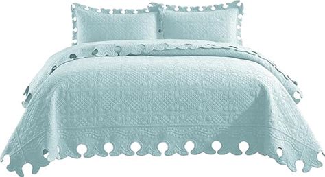 Amazon MarCielo 3 Piece 100 Cotton Oversized Bedspread Set