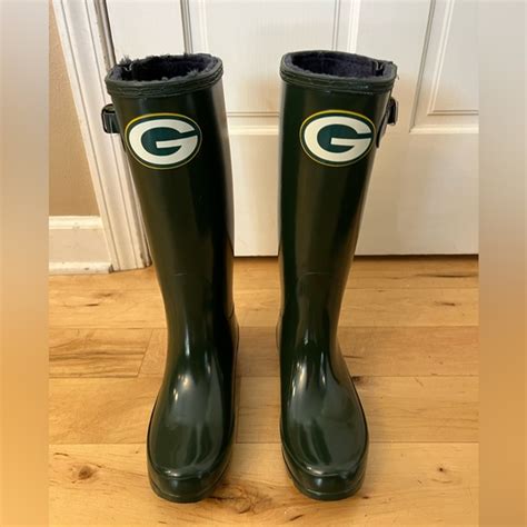 Shoes New Green Bay Packers Cuce Frontrunner 2 Fleece Lined Rain Boot