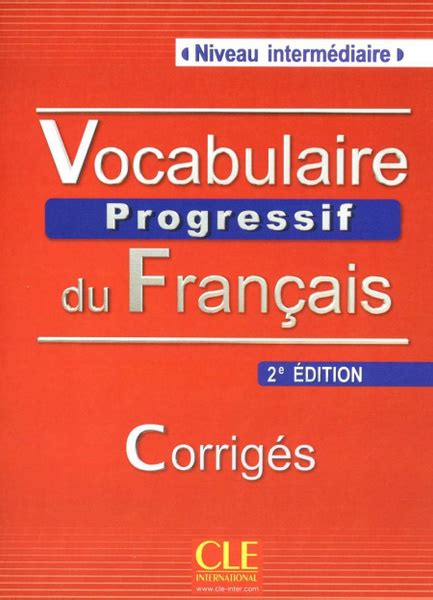 Vocabulaire Progressif Du Francais Eme Edition Intermediaire