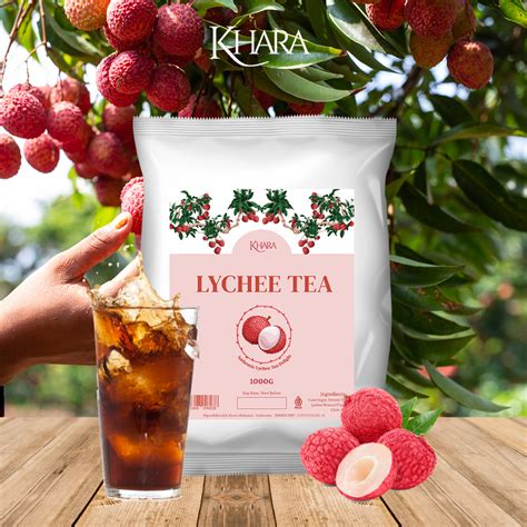 Jual Bubuk Minuman Rasa Lychee Tea 1kg Khara Lychee Tea Flavoured