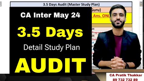 AUDIT 3 5 DAYS PLAN CA INTER MAY 24 AUDIT IMPORTANT QUESTIONS CHAPTERS