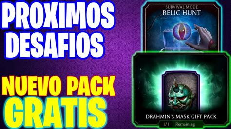 Próximos DESAFÍOS Nuevo PACK GRATIS y Evento CACERÍA DE RELIQUIAS