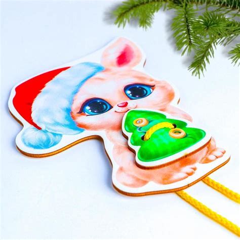 Развивающая игра-шнуровка "Зайчик" — купить в интернет-магазине OZON с ...