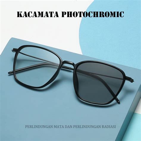 Jual KACAMATA PHOTOCROMIC LENSA ANTI RADIASI BLUECROMIC FRAME UNISEKS