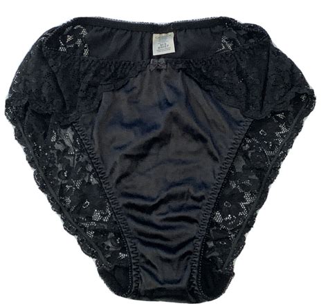 Vintage Bikini Panties Black Cacique Lingerie Size Me Gem