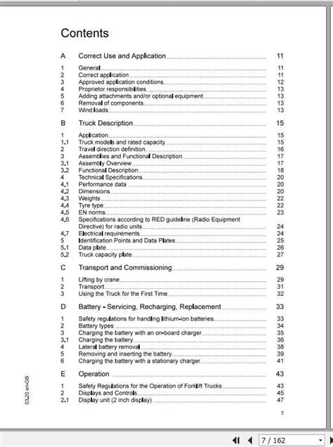 Jungheinrich Forklift EJE 112i 114i Operating Instructions