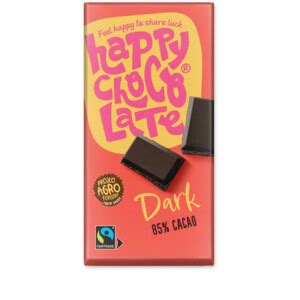 Happy Chocolate Reep Dark 85% 200 gr | Plein.nl