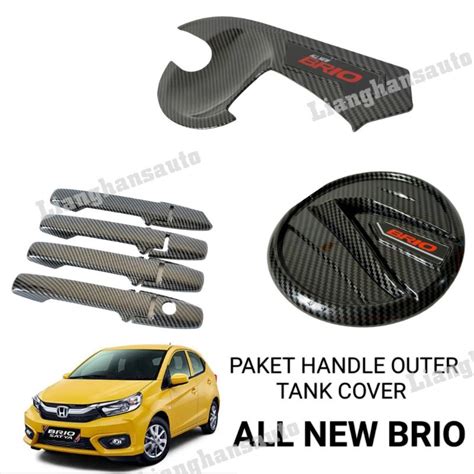 Jual Paket Handle Outer Tank Cover Elegant Honda All New Brio Karbon