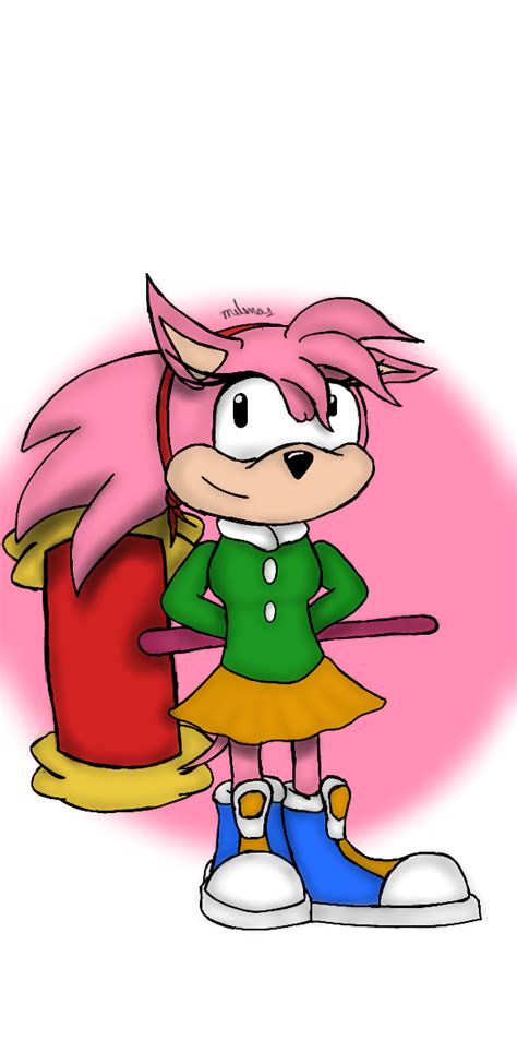 Classic Amy Rose By Melenas508 On Deviantart