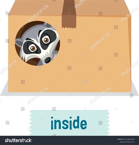 english prepositions place children illustration stock vector royalty