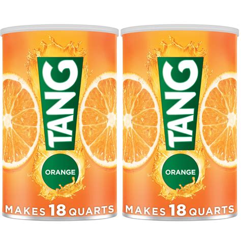 Buy Tang Jumbo Orange Naturally Flavored Powdered Drink Mix 2 Count 63 Oz Canisters Online At