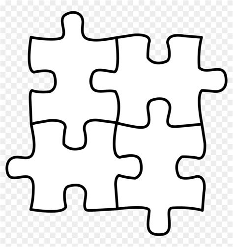 Jigsaw Puzzle Clipart Black And White Free