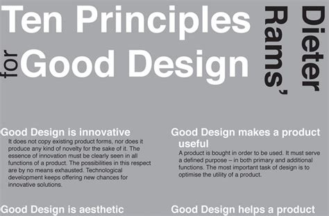 The 10 Principles of Good Design - Marketing and Brand strategy ...