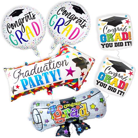 Buy Katchon Huge Mylar Graduation Balloons Set Large X Inch