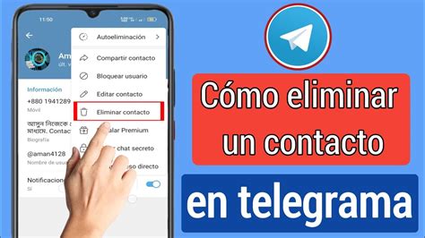 Cómo eliminar contactos en Telegram 2023 Cómo eliminar el número de