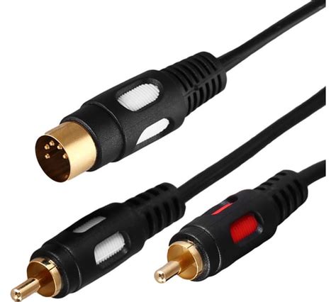 Кабель REXANT DIN 5 Pin - 2 RCA 1,5 м Gold 17-2512 - выгодная цена ...
