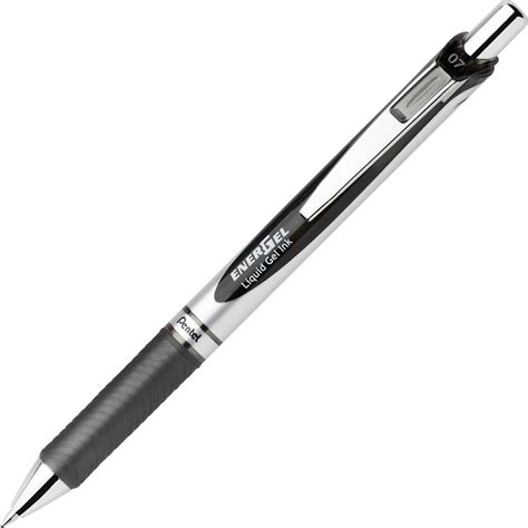 Pentel EnerGel Retractable Gel Pen 0 7 Mm Black Monk Office