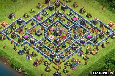 Town Hall 14 Th14 Wartrophy Base 121 With Link 3 2021 Farming