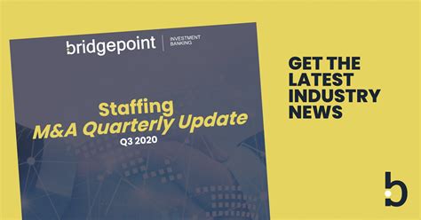 Staffing Manda Quarterly Update Third Quarter 2020 Bridgepoint