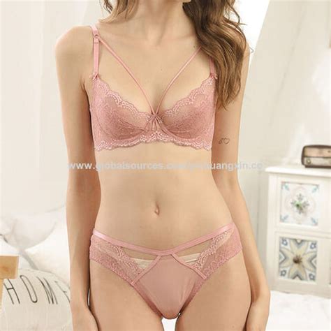 Buy Wholesale China Deep V Ultra Thin Transparent Lace Sexy Women Lingerie Sets Underwear Bra