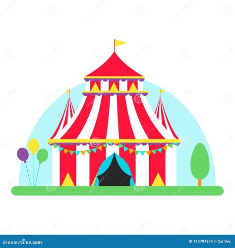 Circus Show Entertainment Tent Marquee Outdoor Festival With Stripes