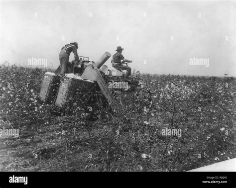 Mechanical cotton picker Black and White Stock Photos & Images - Alamy