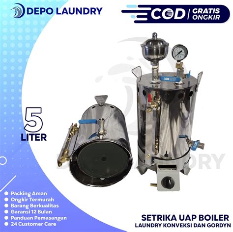 Boiler Setrika Uap Liter Besi Depo Laundry