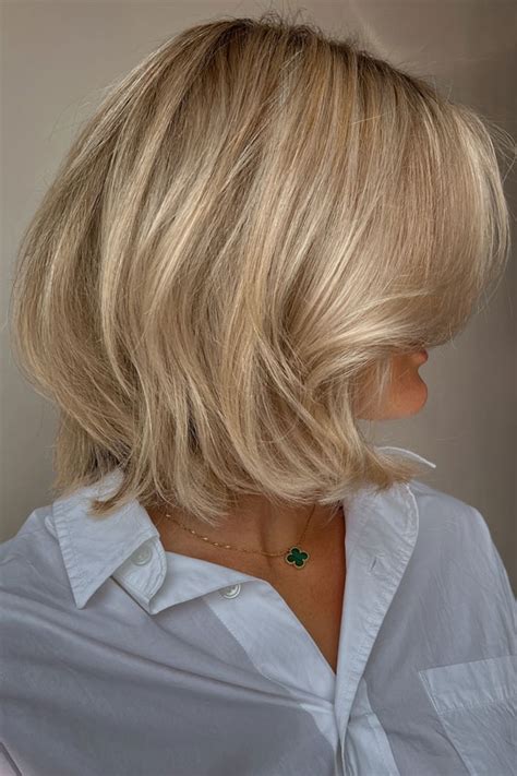 25 Adorable Teddy Bear Blonde Bob Hairstyles Layered Volume Bob