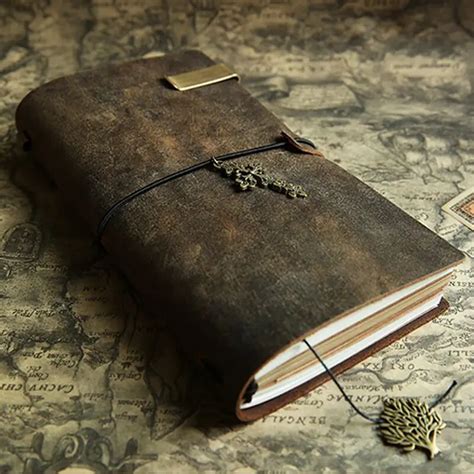 Aliexpress Buy Price Rustic Brown Leather Journal Midori Traveler