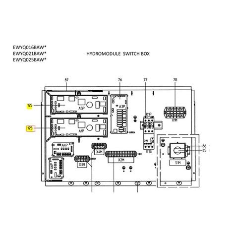 PLACA DE CONTROL ADAPTADOR DE CAPACIDAD DAIKIN EWYQ025BAWP