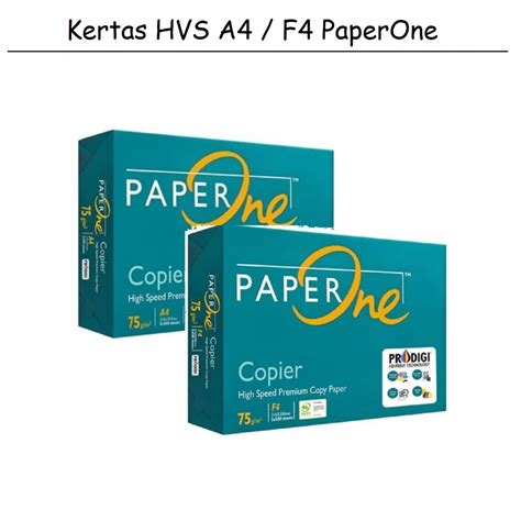 Jual Kertas HVS A4 F4 75Gram Kertas PAPERONE Kertas Fotocopy