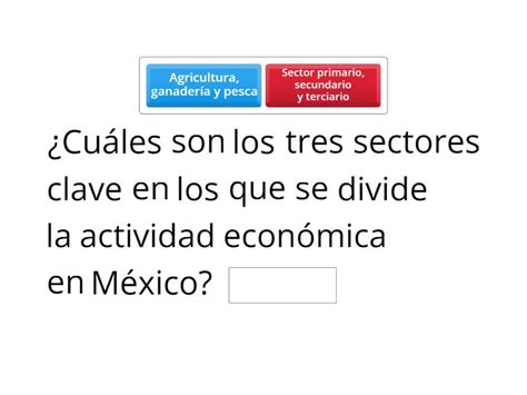 Division De Actividades Economicas En Mexico Missing Word