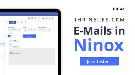 E Mails In Ninox Crm Youtube