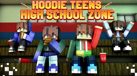 Hoodie Teens High School Zone By Giggle Block Studios Minecraft Skin