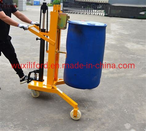 China Manufacturer 450kg Hydraulic Drum Handler Manual Drum Carrier