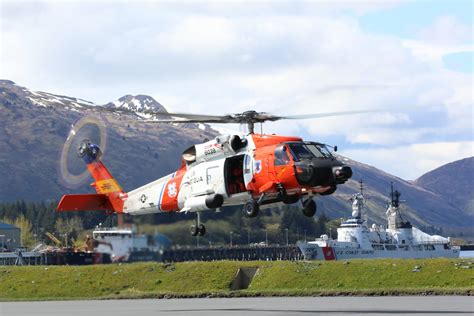 Coast Guard MH 60 Jayhawk Aircrew Medevac Man 30 Nm Off Cold Bay