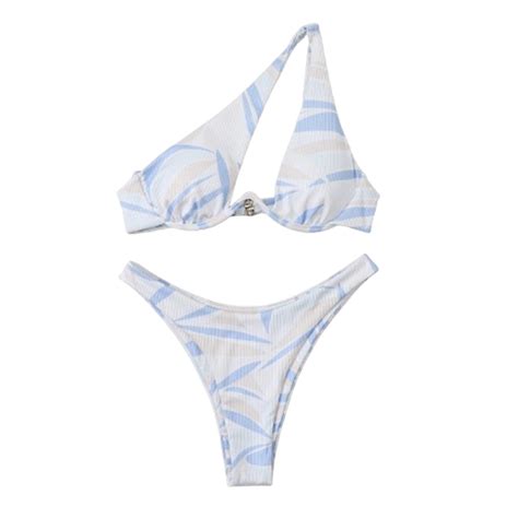 Anineo Color Sexy Women Swimwear Separates Swimsuit With Shoulder Underwire Bikini Swimsuit