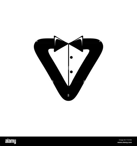 Letter V Formal Suit Logo Vector Stock Vector Image And Art Alamy