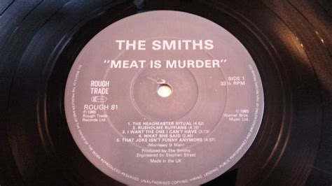 The Smiths Meat Is Murder 1985 Translucent Vinyl Discogs