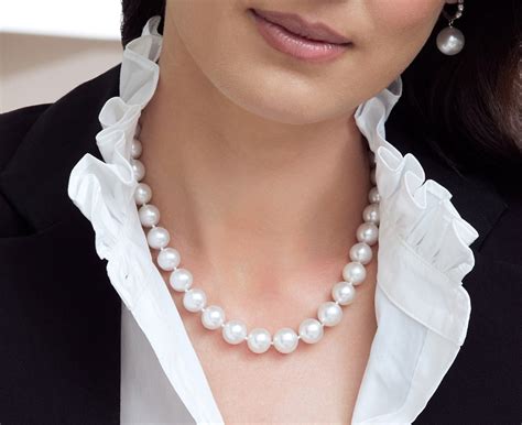 8 10mm White South Sea Pearl Necklace AAAA Quality