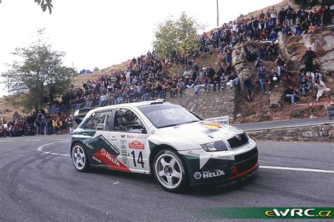 Auriol Didier Giraudet Denis Škoda Fabia WRC Rallye Sanremo