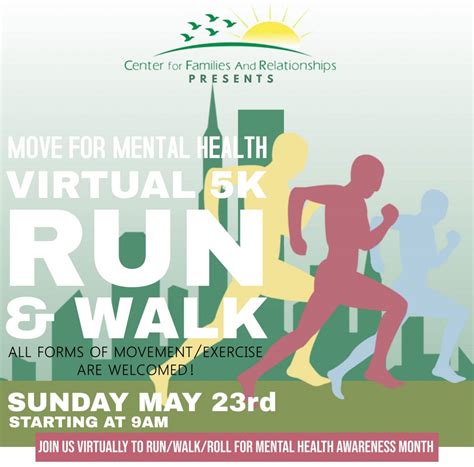 Move For Mental Health Virtual 5k Cfar Counseling