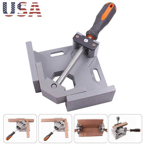 90 Right Angle Clip Clamp Tool Woodworking Photo Frame Vise Welding Cl Ahşap Çerçeve Dübel