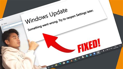 How To Fix Windows Update Something Went Wrong Try To Open Settings Later Youtube