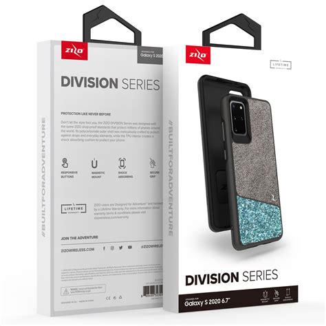 ZIZO DIVISION SERIES GALAXY S20+ CASE – BLACK & MINT (10183) | Mobilize ...