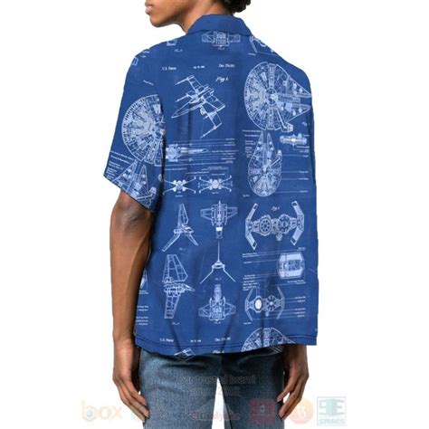 Star Wars Patent Blue Hawaiian Shirt Homefavo