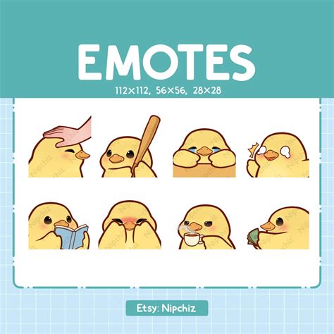 Cute Chick Emotes Emotes For Streamer Cute Chick Emote Pack Funny