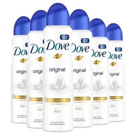 Kit Desodorante Dove Original Aerosol 150ml 89g 6 Unidades Desconto