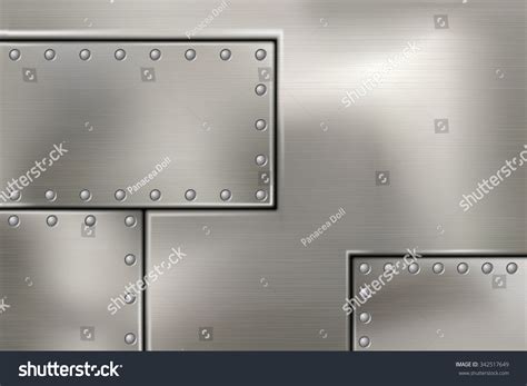 Riveted Steel Rivets And Screws Metal Background Royalty Free Stock